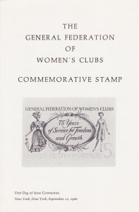 USPS FDC Ceremony Program #1316 C1 General Federation of Women's Clubs 1966