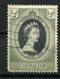 Gibraltar  131 Used 1953 Coronation