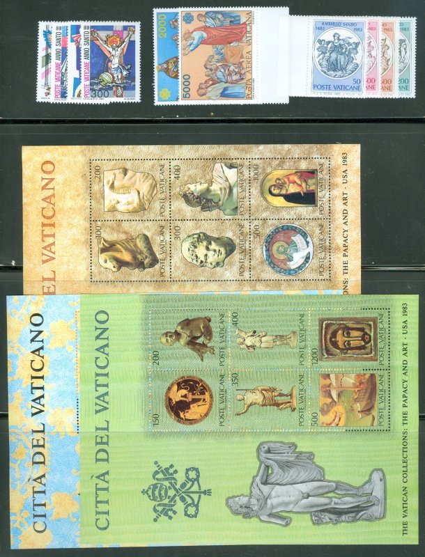 Vatican City 1983 Compete MNH Year Set