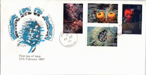 Jamaica, Worldwide First Day Cover, Marine Life