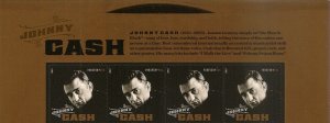 US 4789 Music Icons Johnny Cash F header strip 4 MNH 2013