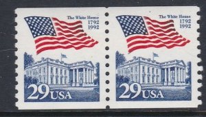 2609 Flag Coil Pair MNH