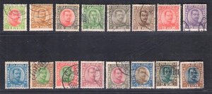 1920 Iceland, No. 82/97 - Effige of Christian X - USED