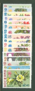 Bermuda #255/271 Mint (NH)  (Flowers)