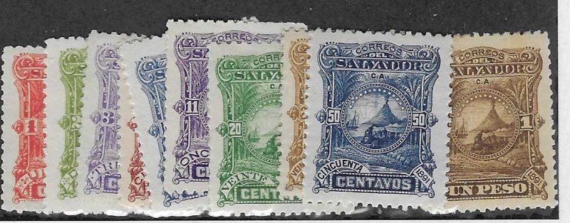 El Salvador  #47-56 complete set (M)  CV $8.25
