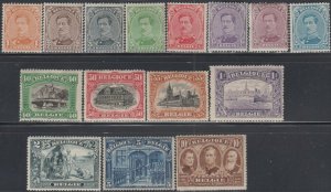 Belgium  Scott # 108-22 Hinged and # 121 MNH   Value $ 1000.00