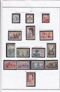 france 1945 stamps page ref 19822