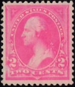 US #248  2c Washington pink VF Mint OG