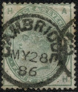 QV 1883 4d Dull Green Wmk. 49 (Imp Crown) Used S.G. 192