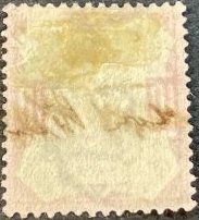 GREAT BRITAIN # 121-USED----SINGLE----CARMINE ROSE & LILAC-----1890