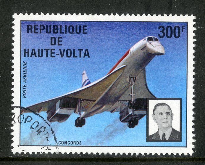 BURKINA FASO C183 USED SCV $1.75 BIN $1.00 AIRPLANE