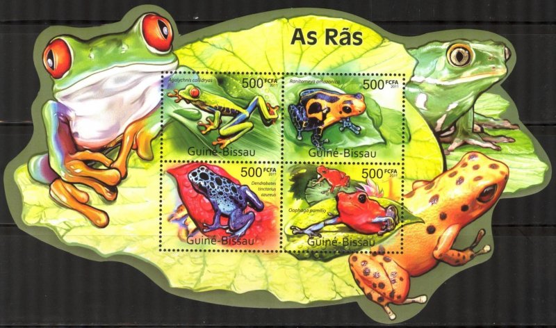 Guinea Bissau 2011 Frogs Sheet MNH