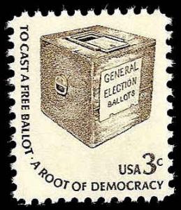 # 1584 MINT NEVER HINGED EARLY BALOT BOX