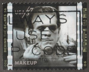 USA, stamp, Scott#3772-E,  used, hinged,  Frankenstein, make-up