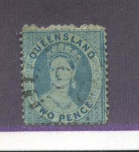 Queensland QV 1876 2d used