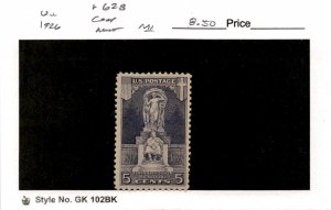 United States Postage Stamp, #628 Mint NH, 1926 John Ericsson (AF)