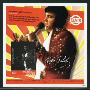 MARSHALL ISLANDS 2020  ELVIS PRESLEY IMPERFORATE SET OF FOUR  S/SHEETS MINT NH