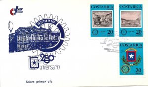 COSTA RICA 1987 FIRST DAY COVER 250th Anniversary of San José Fondation Rotary