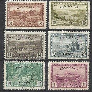 Canada  268 thru 273 - Complete Set