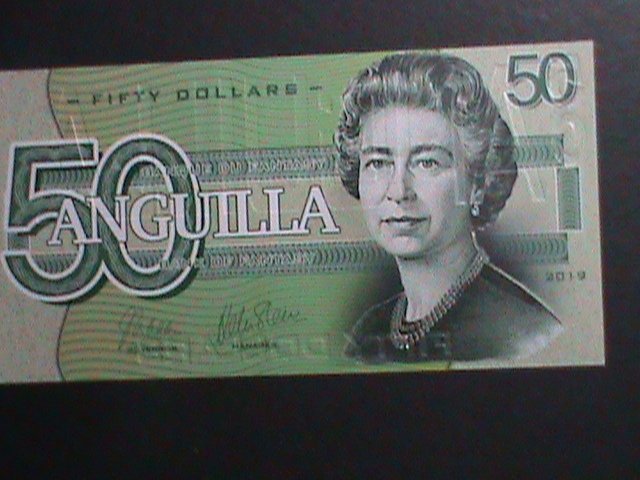 ​ANGUILLA 2019-COLLECTIBLE UNCIRCULATED POLYMAR LOVELY BEAUTIFUL NOTE VF