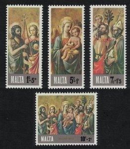 Malta Paintings Christmas 4v 1976 MNH SC#B23-B26 SG#568-571