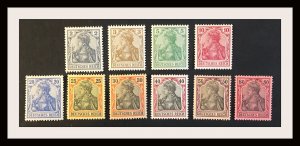 Scott # 65c-74 Germany Mint Hinged Catalog Value $ 656.00