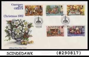 BAILIWICK OF GUERNSEY - 1982 CHRISTMAS - 5V - FDC