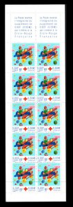 France 2000- Red Cross - Unfolded  Booklet of 10 Stamps MNH # B704a