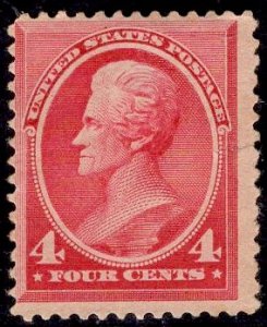 US Stamp #215 4c Carmine Jackson USED SCV $25