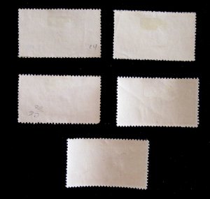 US/RYUKYU - SCOTT# C4-C8 - MH/USED - CAT VAL $23.50