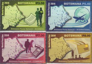 333755 MNH BOTSWANA 2014 DIA DEL CORREO