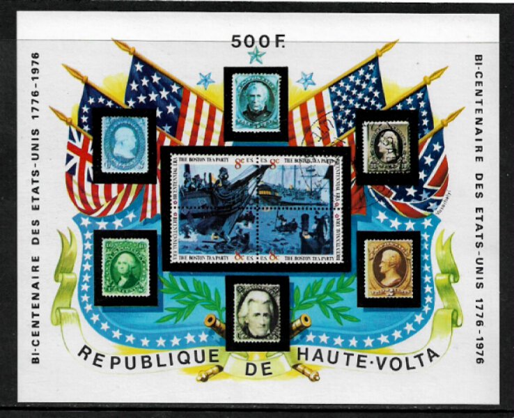 Burkina Faso #358 MNH S/Sheet - American Bicentennial