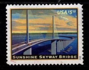 #4649 Sunshine Skyway Bridge Priority Mail (Off Paper) - Used