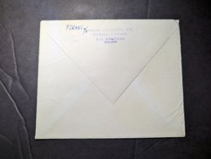 1966 Malawi Airmail Cover Karonga to Frankfurt Germany with Christmas Card