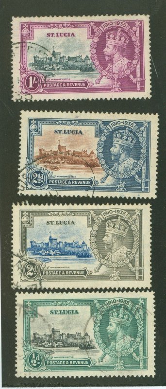 St. Lucia #91-94  Single (Complete Set) (Jubilee)