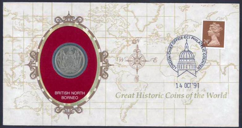 British North Borneo Great Historic Coins Series scarce (1903) FDC