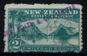 New Zealand 1903 CP E20d 2/ Milford Sound -Used (See Description)