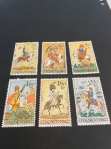 Czechoslovakia sc 1837-1842 MH+u comp set