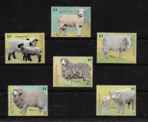 ARGENTINA 2009 SHEEP BREEDS SHEEPS FAUNA MINIATURE SHEET SET MINT NEVER HINGED