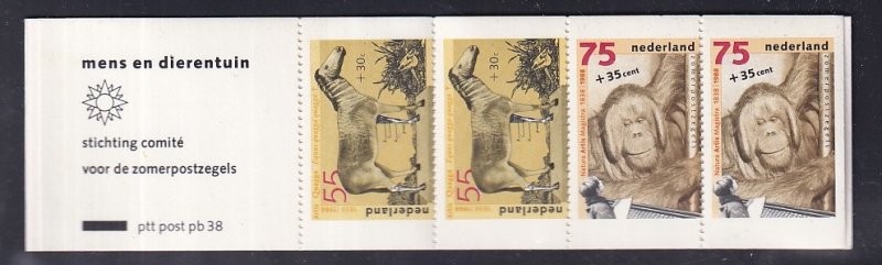 Netherlands  #B638a-B640a  MNH  1988 Cultural welfare booklet man and the zoo