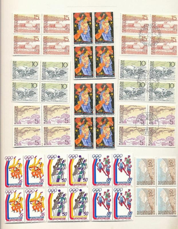 Liechtenstein 1970s MNH MH Used (Appx 120 Stamps)ZC838
