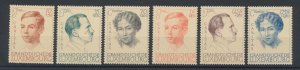 1939 Luxembourg - 20th Anniversary Grand Duchess Carlotta, n . 324/29, MNH **