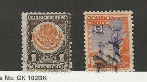 Mexico, Postage Stamp, #850-851 Used, 1947-50, DKZ