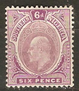 Southern Nigeria 38 SG 26 MLH FVF 1909 SCV $29.00