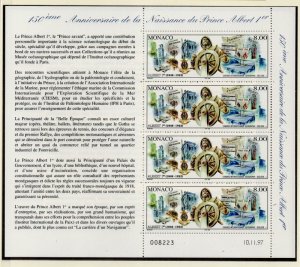 Monaco Sc 2067 1997  Prince Albert I stamp sheet mint NH