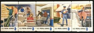 US #1489-1498 MNH (Folded once) Postal People SCV $2.50 L3