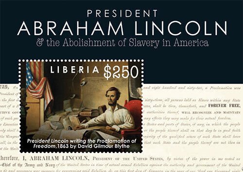 Liberia - 2012 - PRESIDENT ABRAHAM LINCOLN - Souvenir Sheet - Stamp - MNH