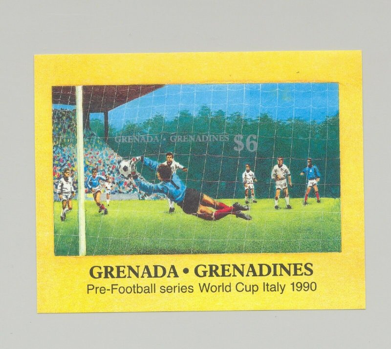 Grenada Grenadines 1990 Soccer 1v Imperf Proof of S/S