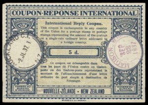 New Zealand International Reply Coupon IRC Post Office G98954