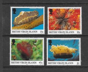 BRITISH VIRGIN ISLANDS #884-7 MARINE LIFE  MNH